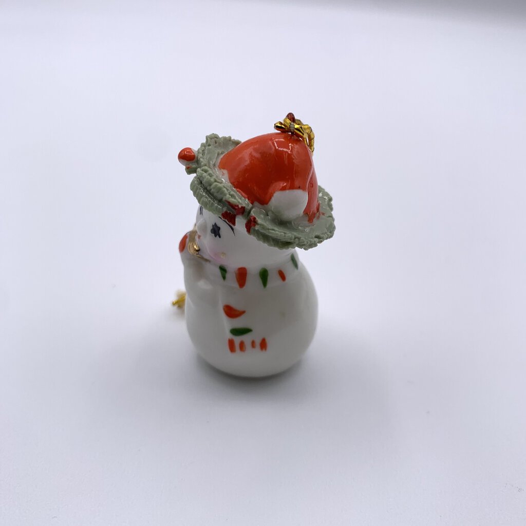 Vintage NAPCO Bone China Snowman Ornament /hgo