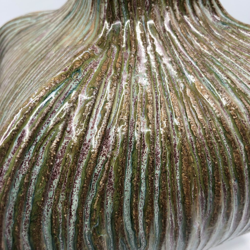 Bradley Patterson Pottery Vase / Grand Haven Michigan Artist /b