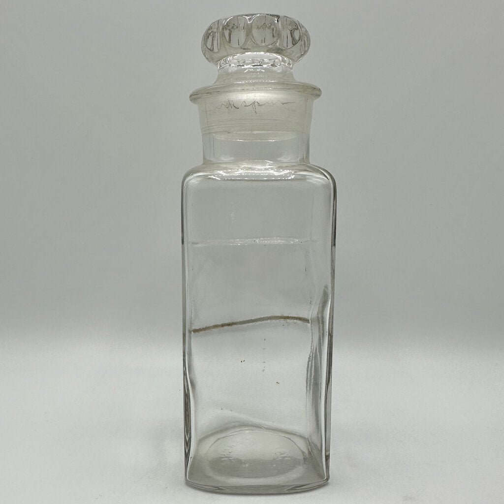 Pair of Antique 8 1/2” Apothecary Bottles/Jars Patented March 22nd 1892 /cb