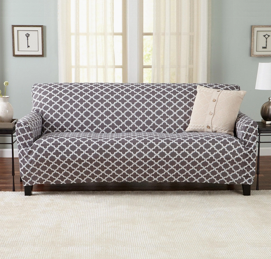 Twill Stretch Slipcover- Loveseat
