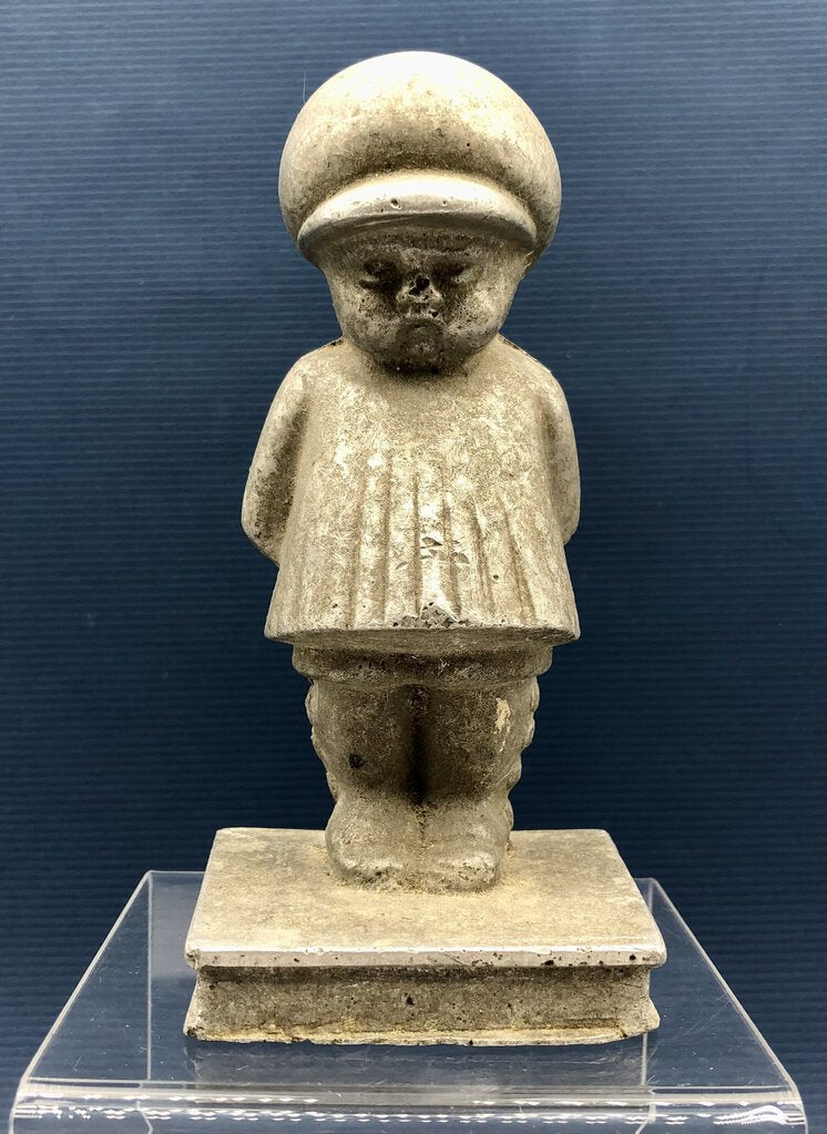 1930s “I’m Sorry” Cast Metal Boy Single Bookend /b