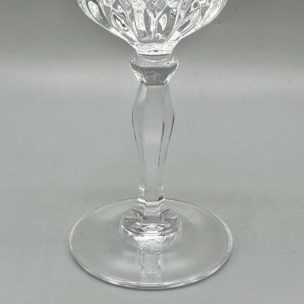 Set Of 8 Vintage Cristal D’Arques Villeneuve Lead Crystal Wine Glasses /cb