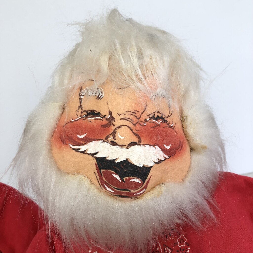 Large 1971 Annalee Santa & Mrs Santa Claus 28” Dolls /b