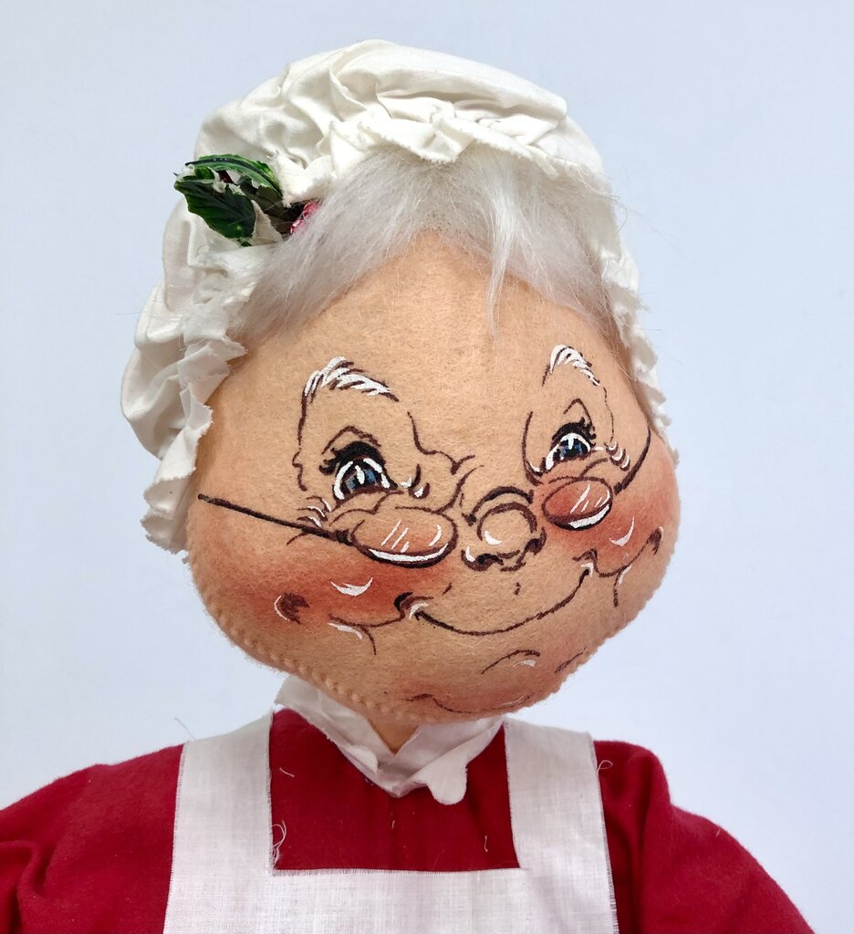 Large 1971 Annalee Santa & Mrs Santa Claus 28” Dolls /b