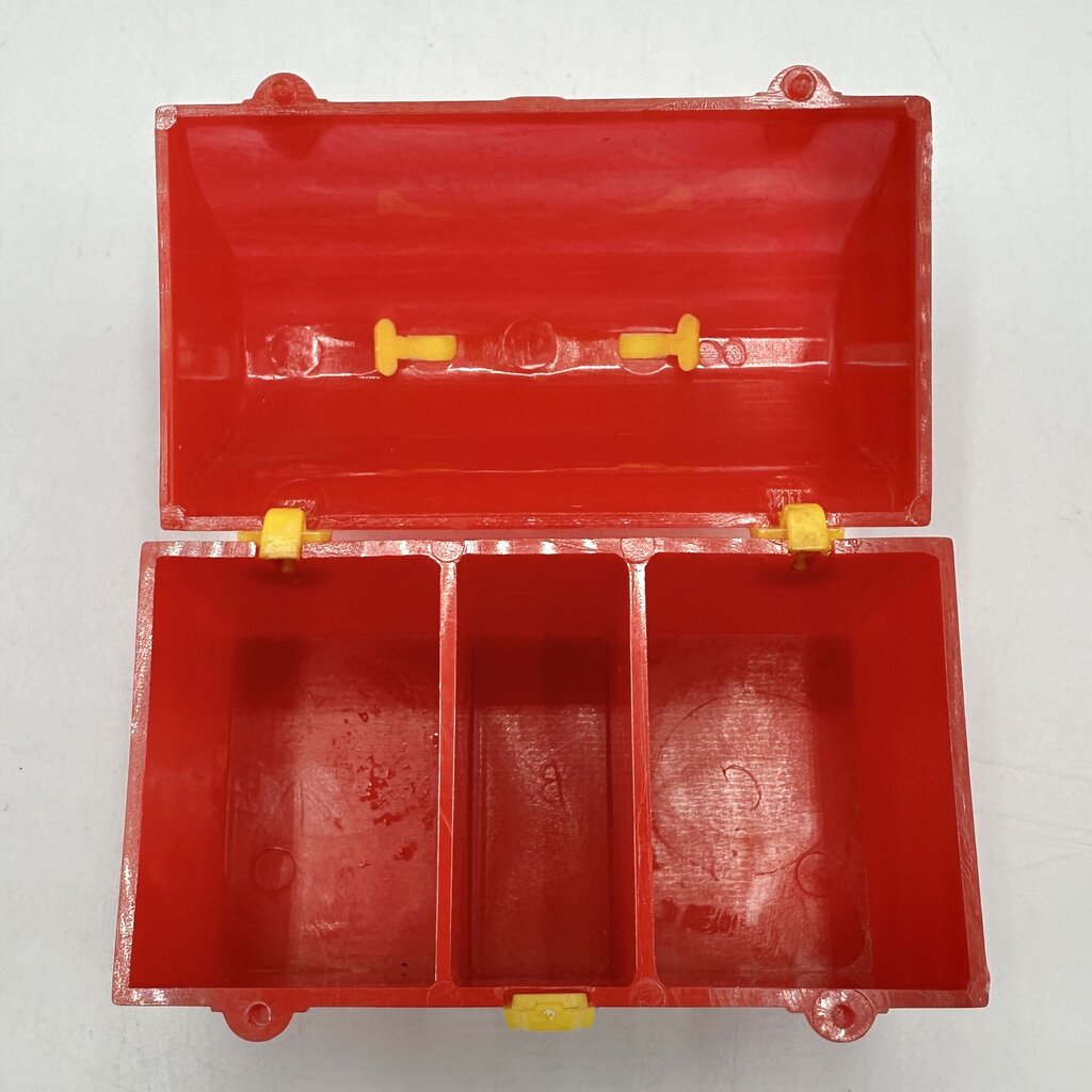 Vintage Starke Design Red Plastic Lunchbox Salt & Pepper Set - Salt & Pepper Shaker Thermos - 1950s-60s /cb