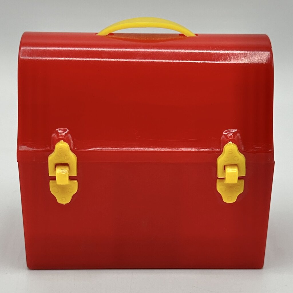 Vintage Starke Design Red Plastic Lunchbox Salt & Pepper Set - Salt & Pepper Shaker Thermos - 1950s-60s /cb