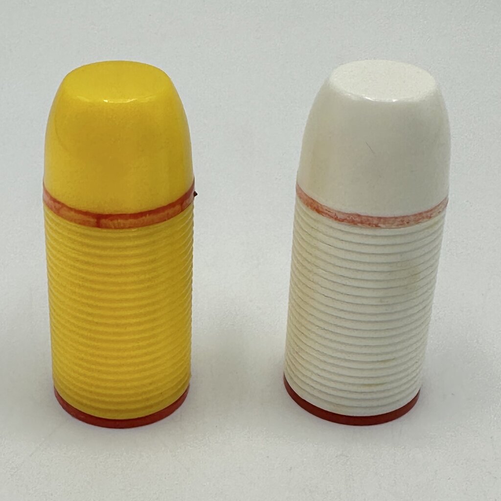Vintage Starke Design Red Plastic Lunchbox Salt & Pepper Set - Salt & Pepper Shaker Thermos - 1950s-60s /cb