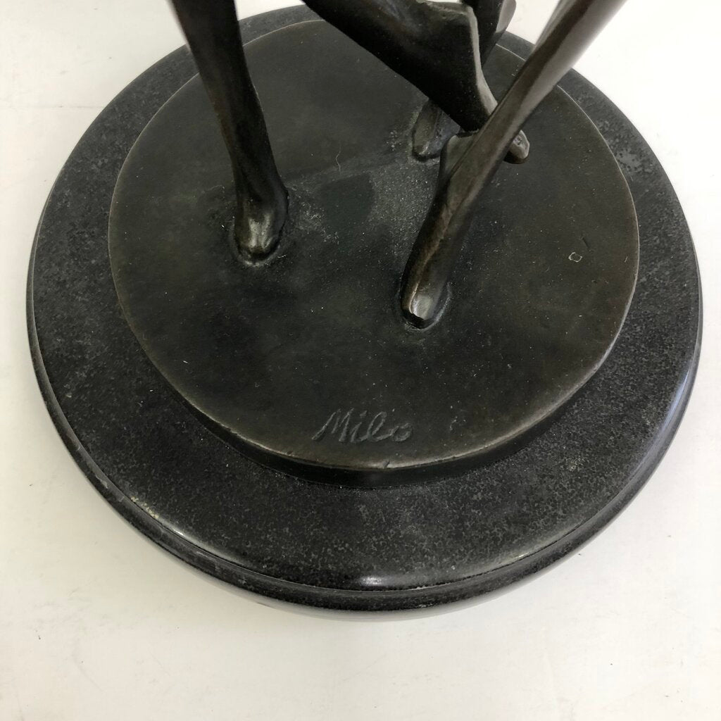 Kunst & Ambiente/ Miguel Fernando Lopez Abstract Dancers Bronze Sculpture /b