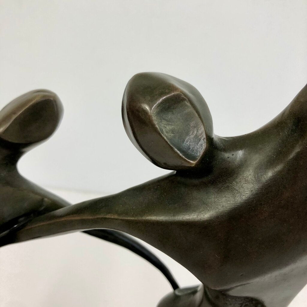 Kunst & Ambiente/ Miguel Fernando Lopez Abstract Dancers Bronze Sculpture /b