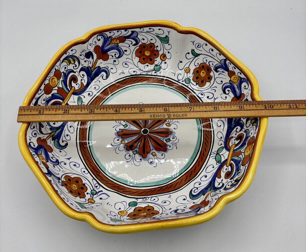 10 “ Deruta Majolica Bowl Italy /j
