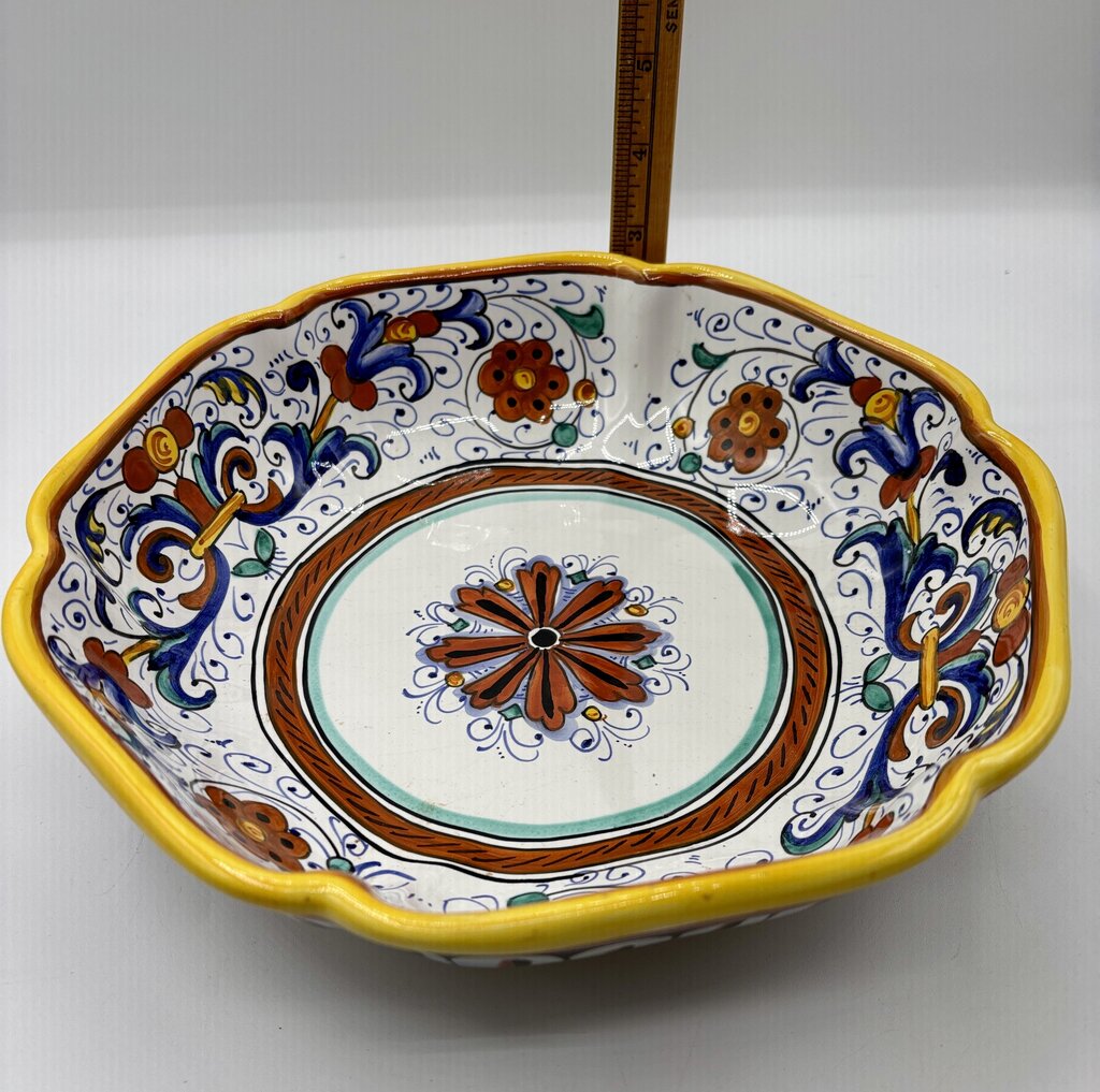 10 “ Deruta Majolica Bowl Italy /j