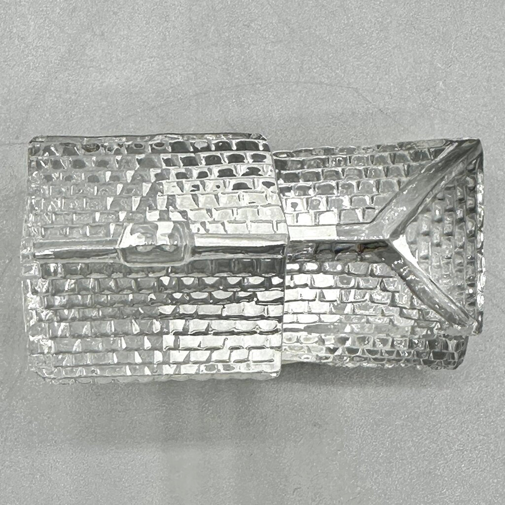 Vintage Waterford Crystal Lismore Village Hotel Sculpture/Paperweight w/Box /cb