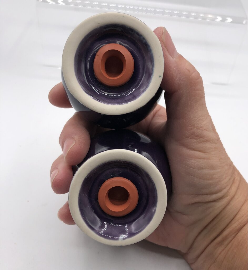 HLC Fiesta 2 5/8” Salt & Pepper Set Plum /b