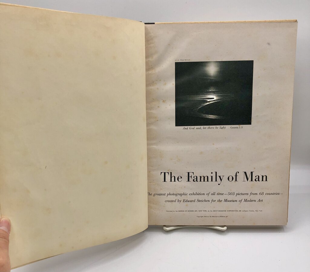 1955 ed.The Family of Man by Edward Steichen & Carl Sandburg Hardcover Book /b
