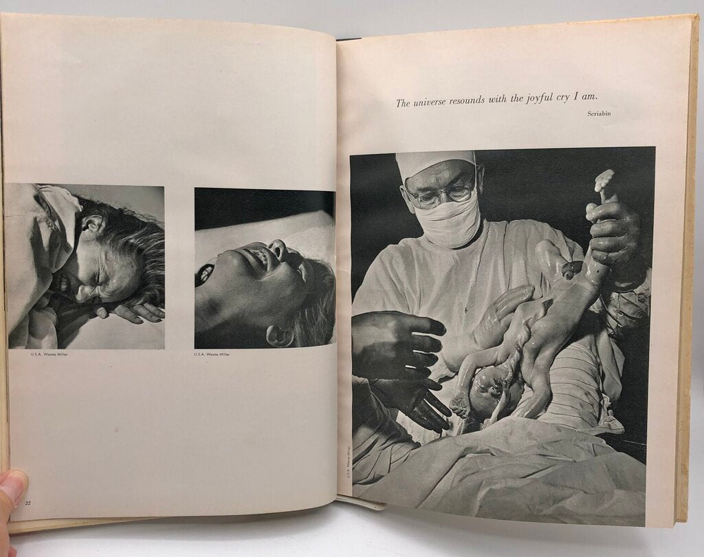 1955 ed.The Family of Man by Edward Steichen & Carl Sandburg Hardcover Book /b