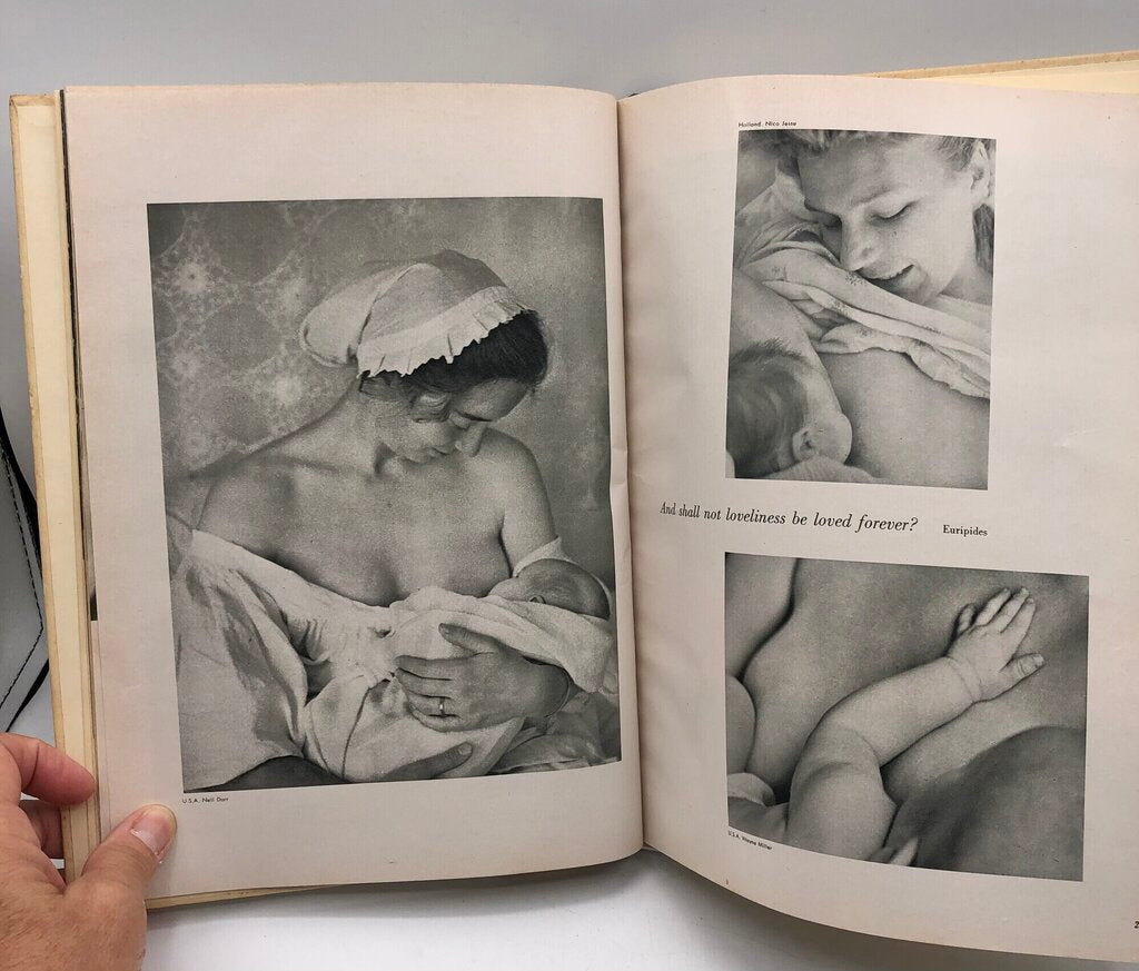1955 ed.The Family of Man by Edward Steichen & Carl Sandburg Hardcover Book /b