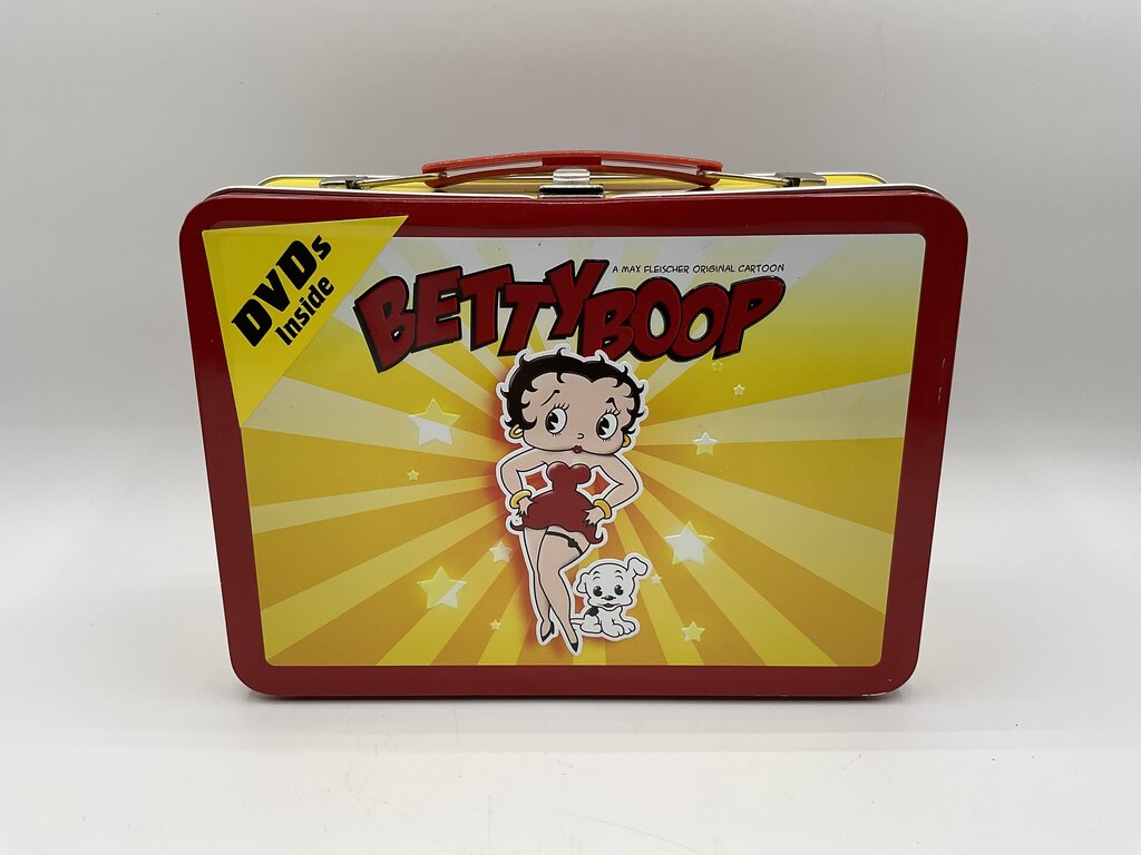 Betty Boop Collectible Tin Lunchbox with 3 Disc DVD Set 2008 /sb