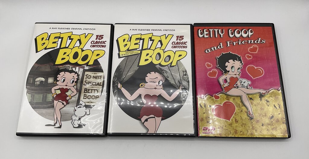 Betty Boop Collectible Tin Lunchbox with 3 Disc DVD Set 2008 /sb