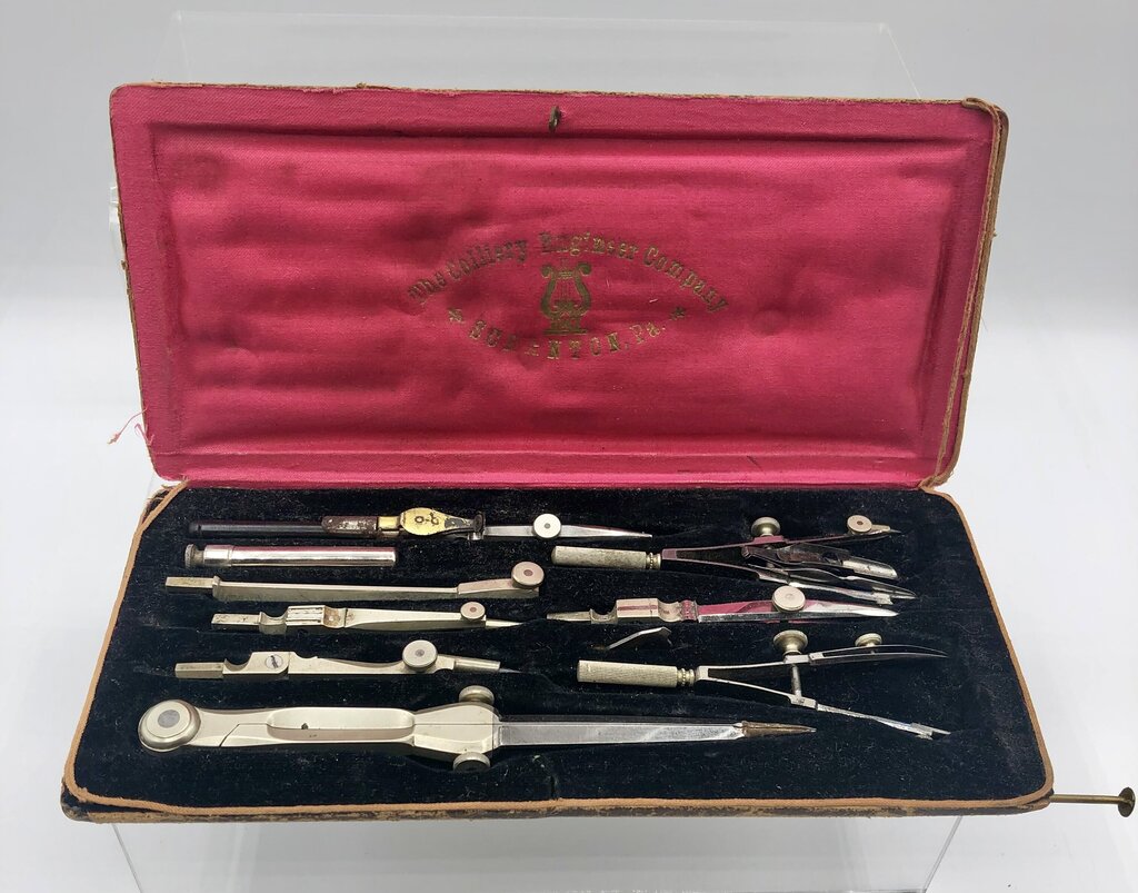 Antique 1900’s Colliery Engineer Co. Drafting Kit /b
