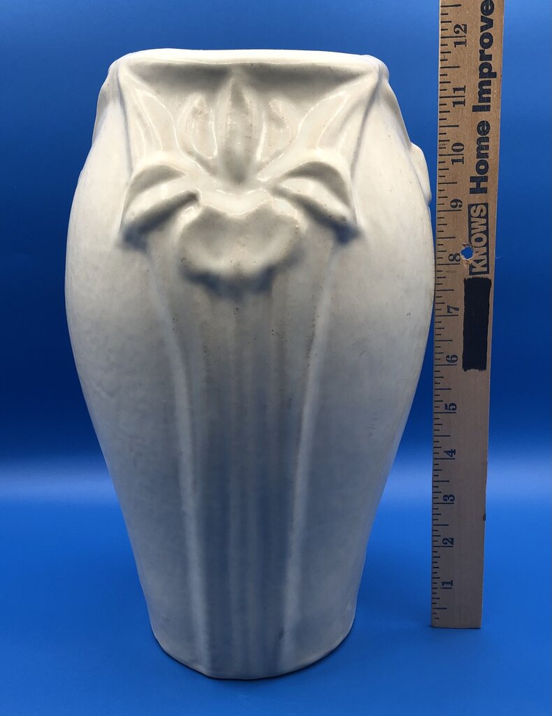 2007 Pewabic Pottery Detroit 12” Iris Vase /b