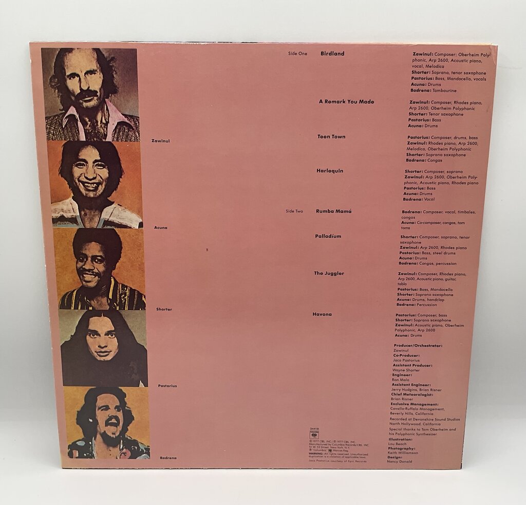 Weather Report “Heavy Weather” Vinyl Columbia Records 1977 /s