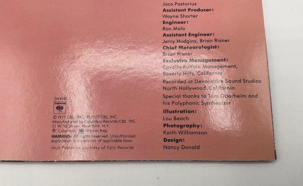 Weather Report “Heavy Weather” Vinyl Columbia Records 1977 /s