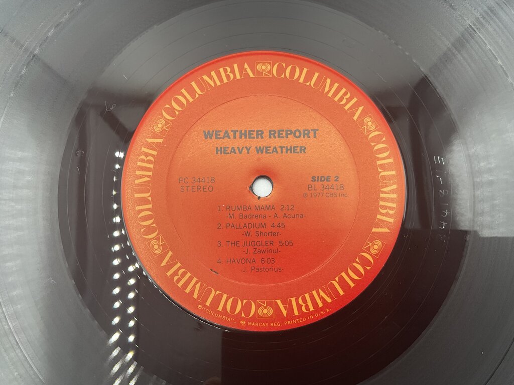 Weather Report “Heavy Weather” Vinyl Columbia Records 1977 /s