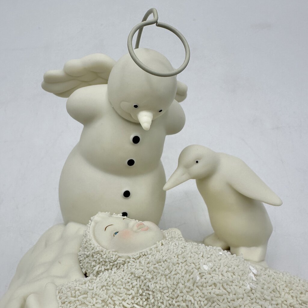 Lot of 3 Department 56 Snowbabies Figurines w/Boxes Snow Angels, Deer Friends, Burning Up The Lines /cb