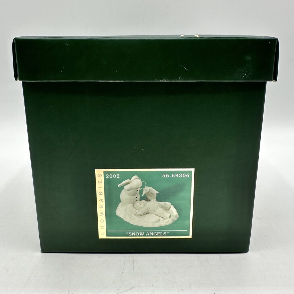 Lot of 3 Department 56 Snowbabies Figurines w/Boxes Snow Angels, Deer Friends, Burning Up The Lines /cb