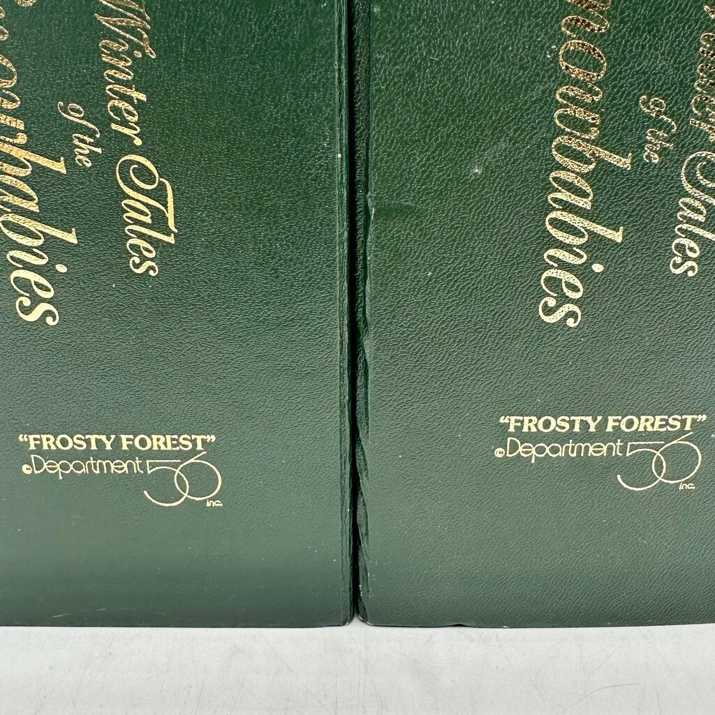 Set of 4 Department 56 Vintage Winter Tales Of The Snowbabies Frosty Forest Ceramic Pine Trees in 2 Boxes /cb