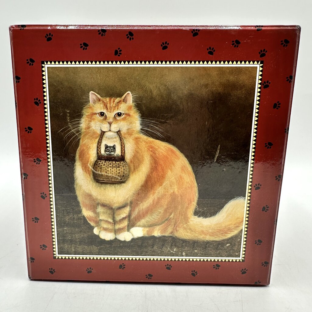 Curious Cats By Lang And Wise “Sam and Mitzi” Figurine First Edition 2000 w/Box /cb