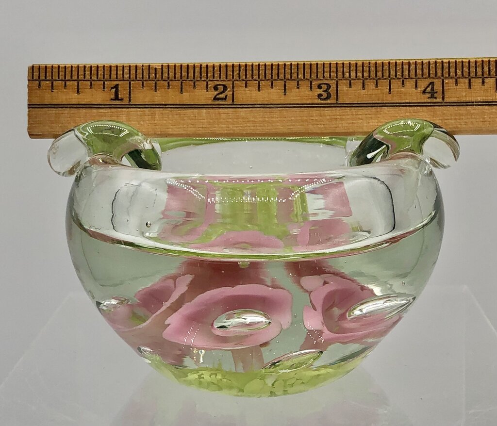 Vintage St. Clair Art Glass AShtray/ Paperweight /b