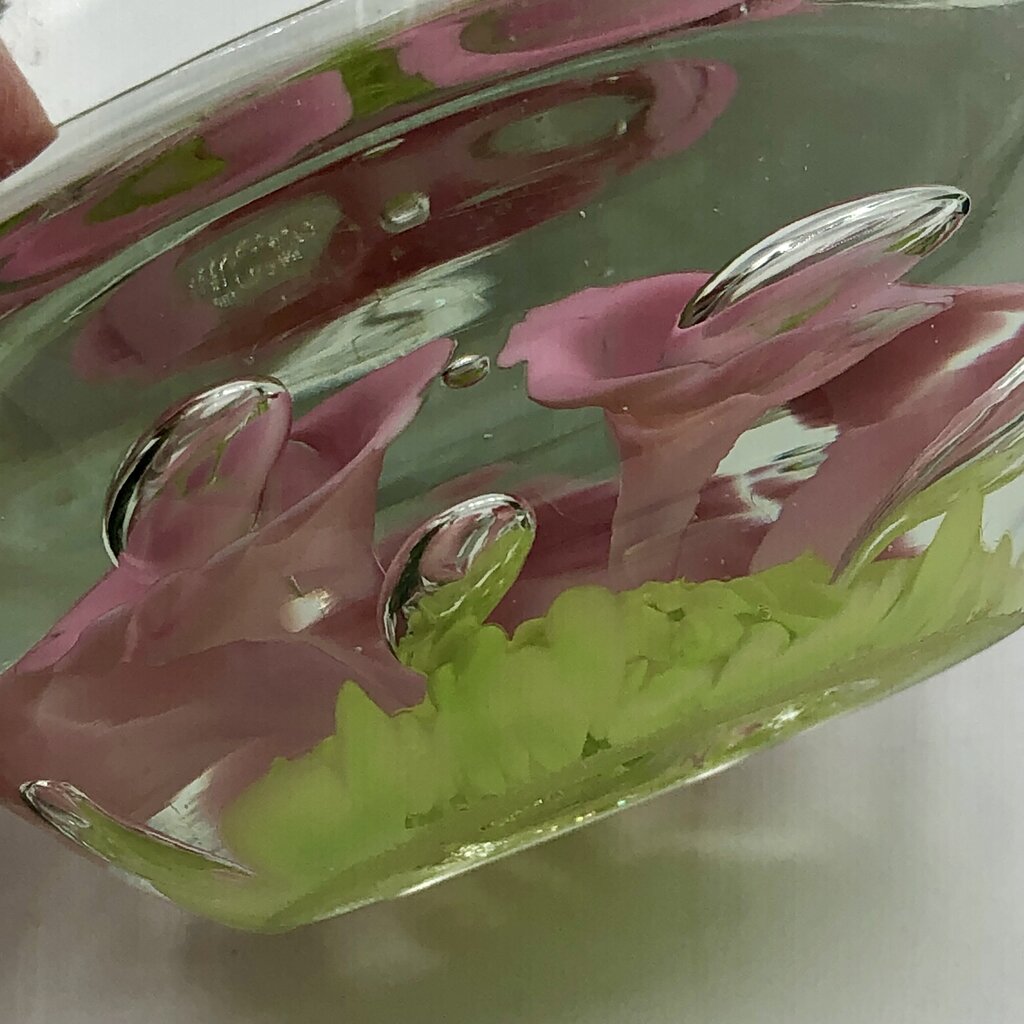 Vintage St. Clair Art Glass AShtray/ Paperweight /b