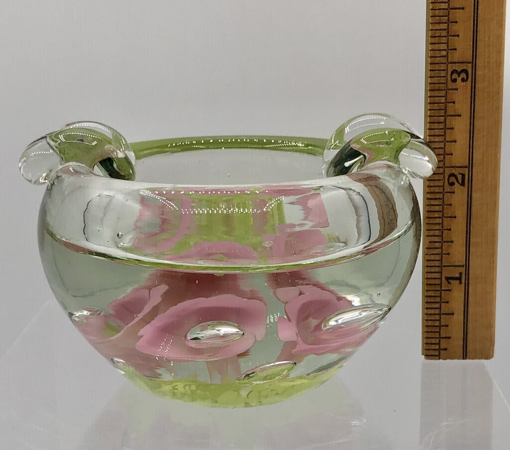 Vintage St. Clair Art Glass AShtray/ Paperweight /b
