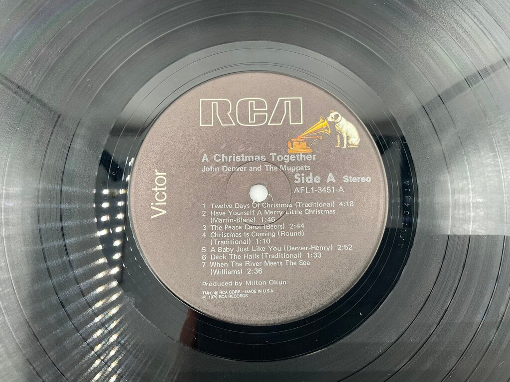 John Denver & The Muppets “A Christmas Together” Vinyl LP RCA Records 1979 AFL-3451 /s