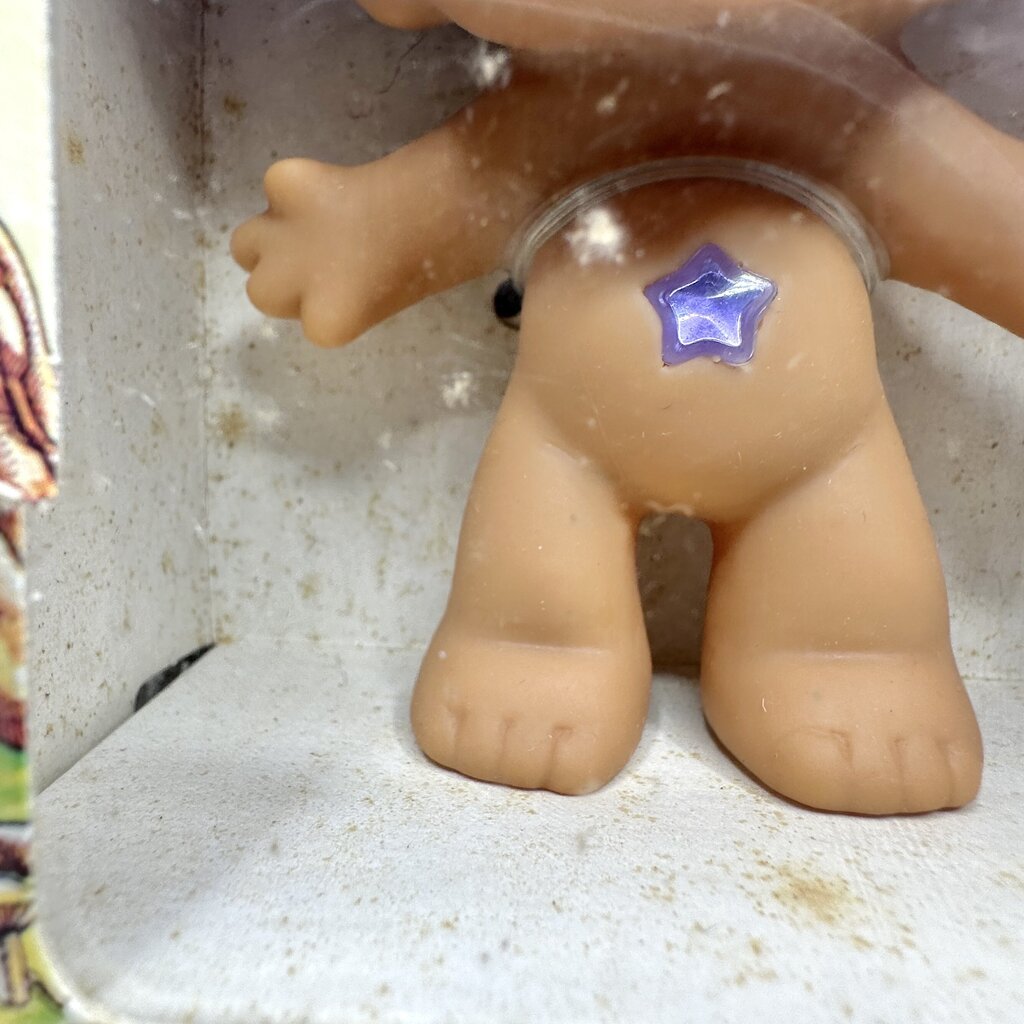 Vintage Ace Novelty Co. Treasure Troll With Wishstone Purple Hair New In Box /cb