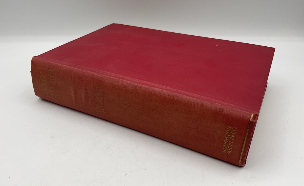 “Amy Lowell: A Chronicle” by S. Foster - Published by Houghton Mifflin Company 1935 Hardcover Book /sb