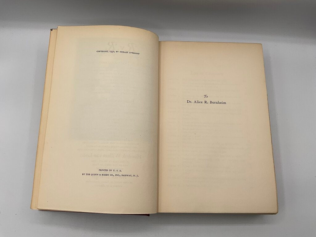 “The Life & Times of Rembrandt van Rijn” by Joannis van Loon - 1935 - Printed in USA by The Quinn & Biden Co. - Hardcover Book /sb