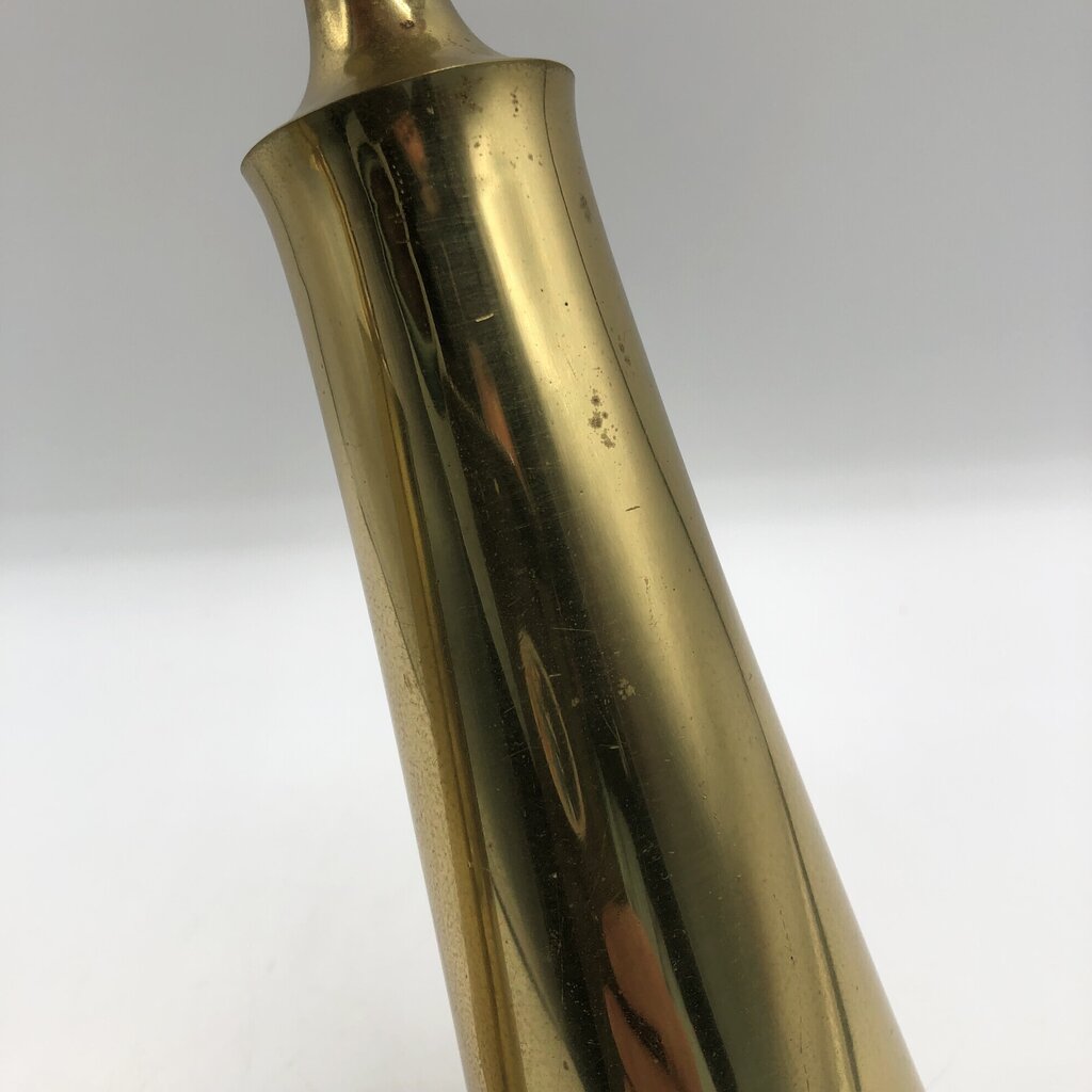 Pair 1950’s Jens Quistgaard Brass Candlesticks for Dan’s Denmark