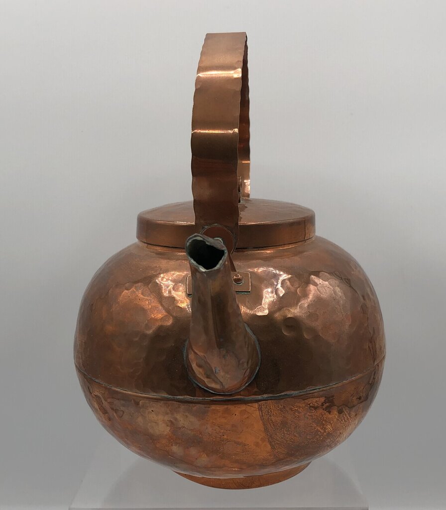 Vintage Hand Hammered Copper Teapot /b