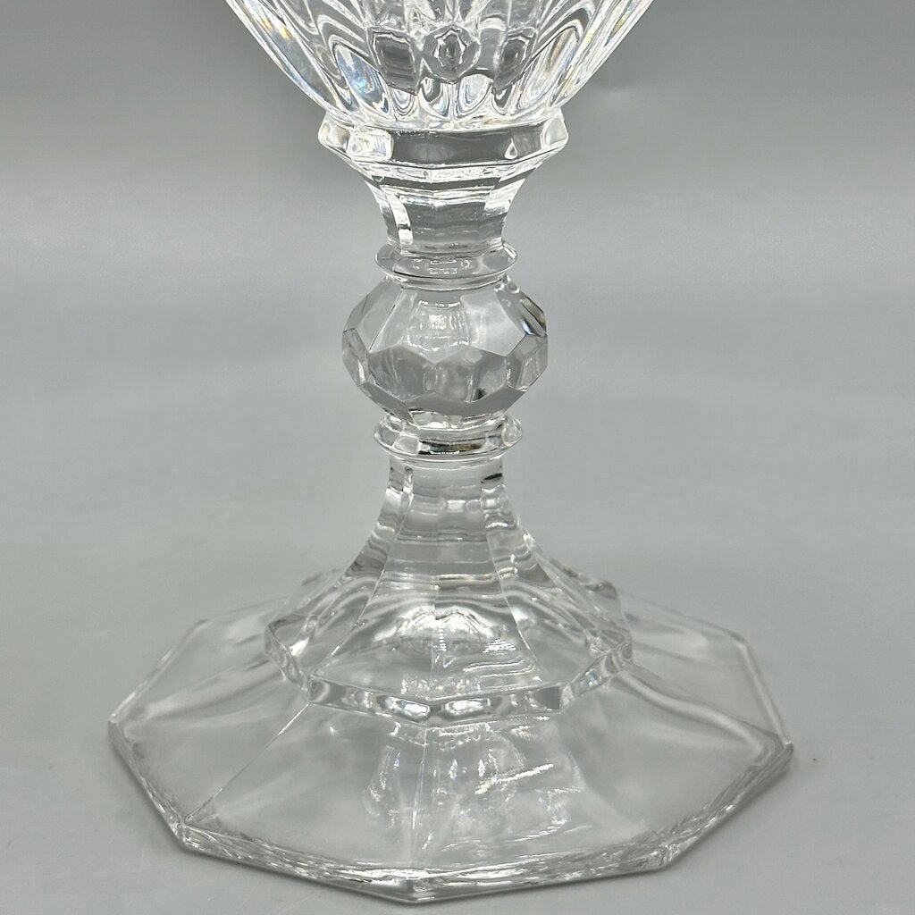 Set of 5 Vintage Mikasa Richelieu 7 Inch Crystal Water Goblets /cb