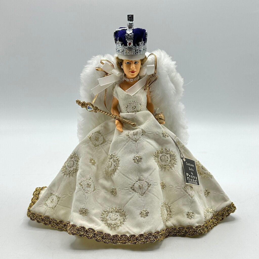 Vintage 1960s Peggy Nisbet Doll Queen Elisabeth II In State Robes w/Box & Tag /cb