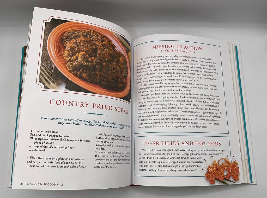 Brenda Gantt “It’s Gonna Be Good Y’all: A Collection of Family Recipes & Stories” Hardcover Cookbook /sb