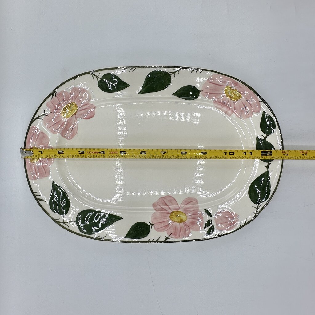 Vintage Villeroy & Boch Wild Rose 13” Oval Serving Platter Made in Germany /cb