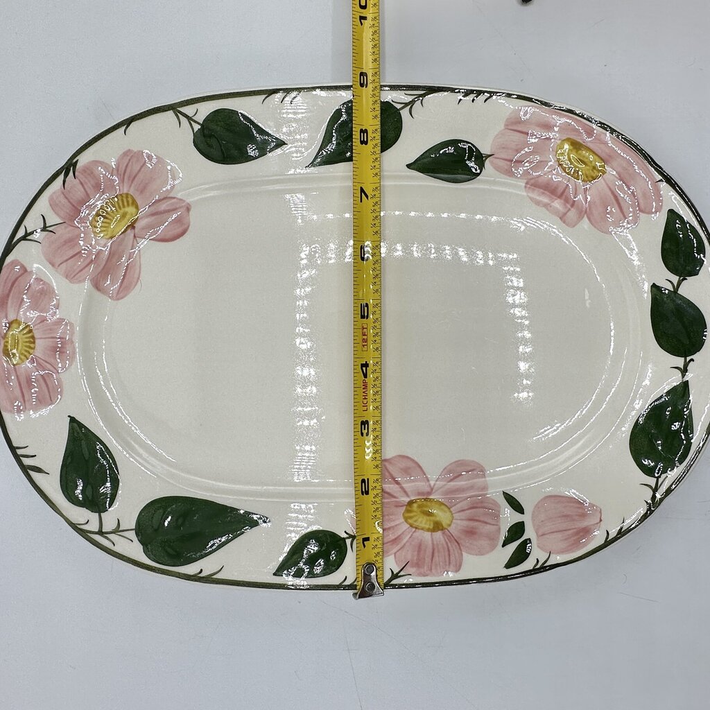Vintage Villeroy & Boch Wild Rose 13” Oval Serving Platter Made in Germany /cb