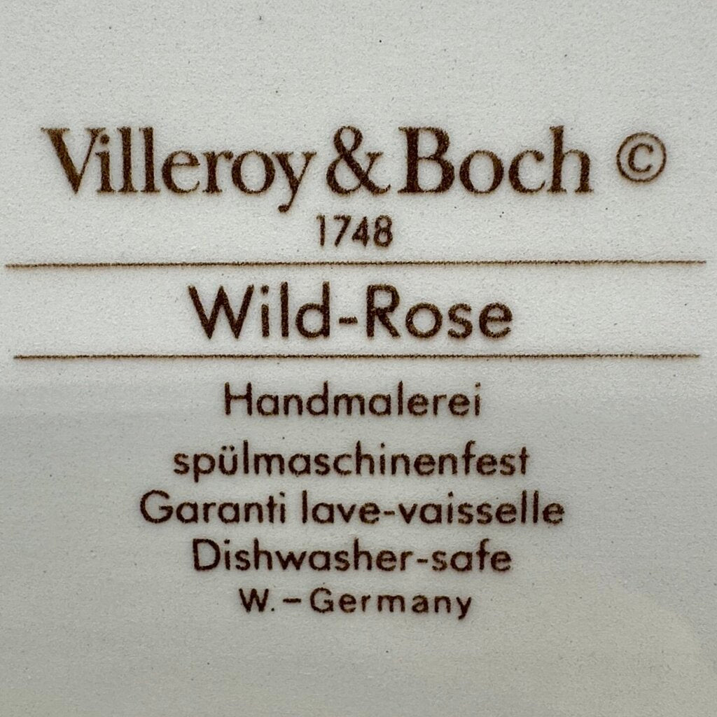 Vintage Villeroy & Boch Wild Rose 13” Oval Serving Platter Made in Germany /cb