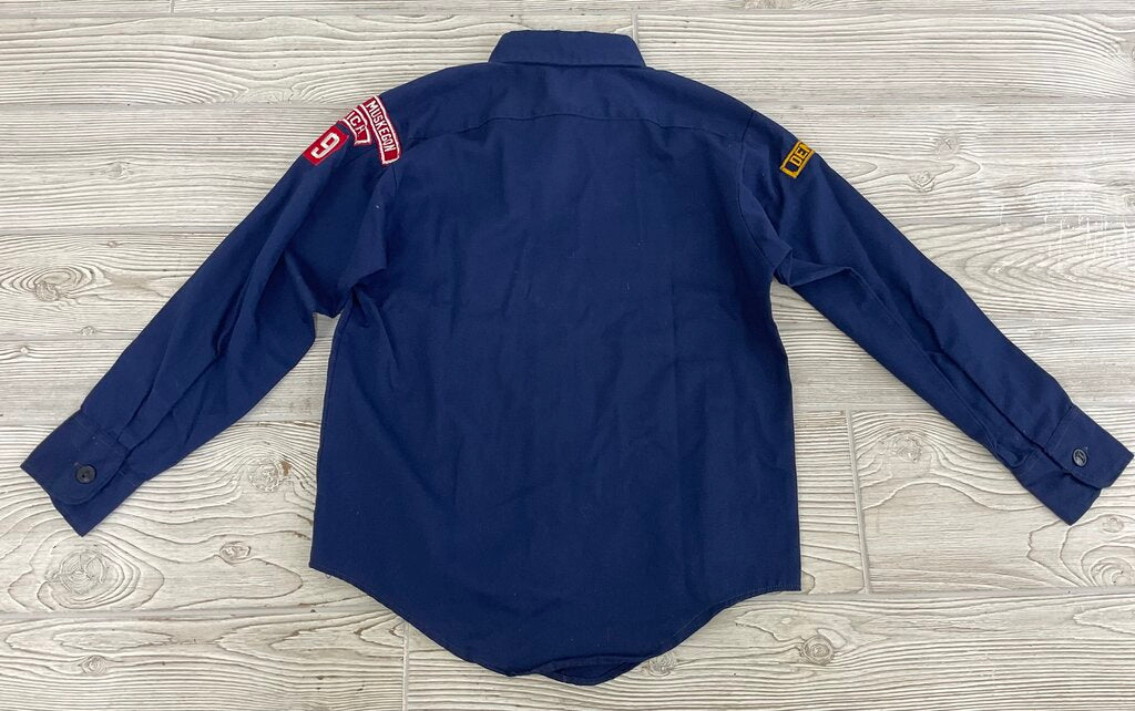 Vintage Boy Scout of America Cub Scout Official Uniform Long Sleeve Shirt & 5 Bandanas - Camp Pendalouan, Michigan /s