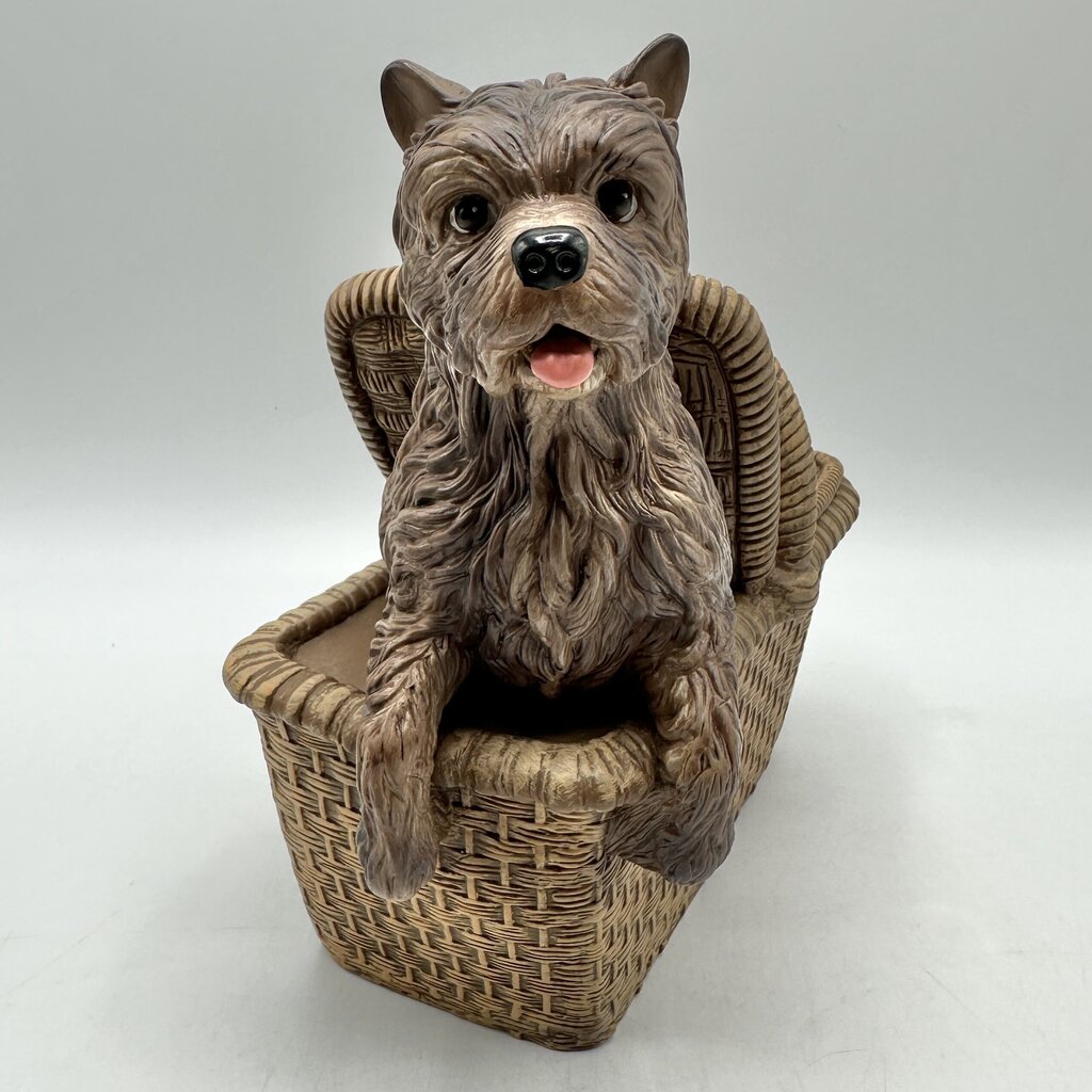Ashton Drake The Wizard Of Oz 8 Inch Toto In The Basket Vinyl Figurine /cb