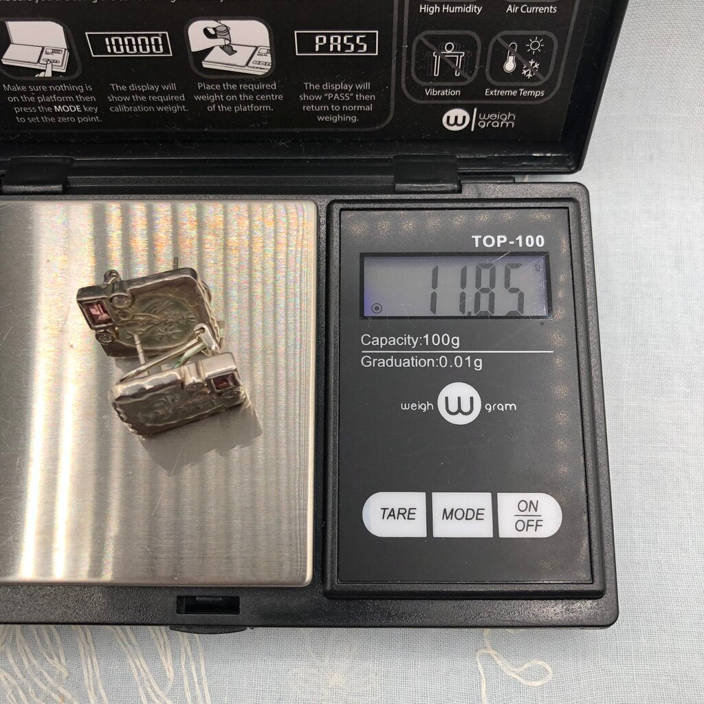 Seigengang 925 Sterling Silver CZ Earrings /b