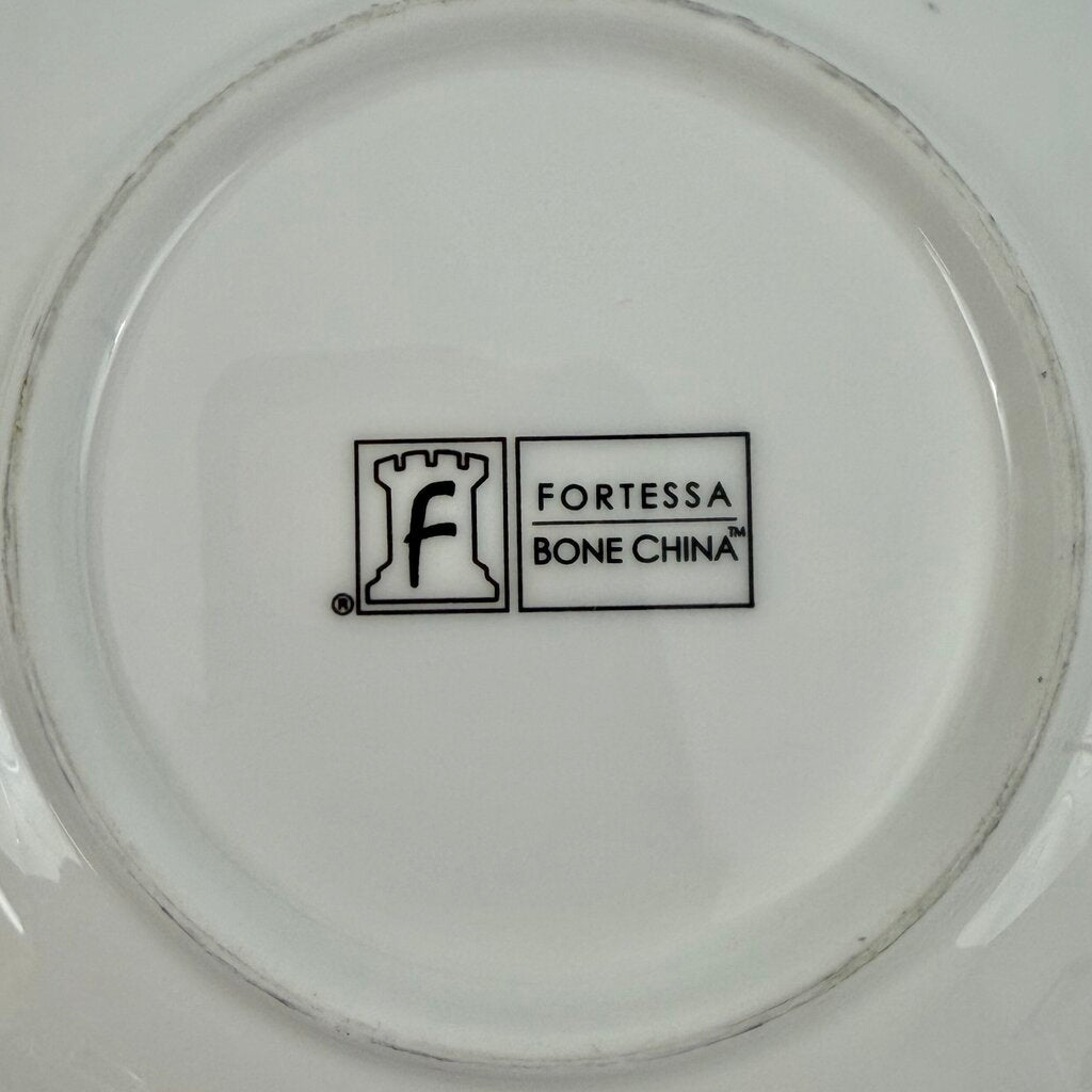 Set Of 4 Fortessa Large 12” Individual Pasta Bowls White Bone China /cb